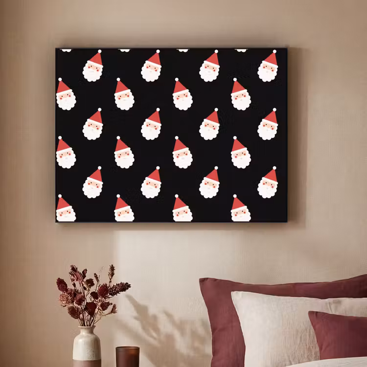 Art frame - Kerstman - Kerst - Zwart — 3