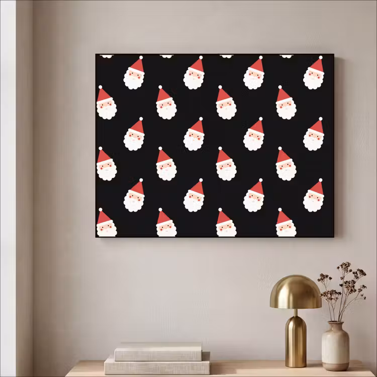 Art frame - Kerstman - Kerst - Zwart — 5