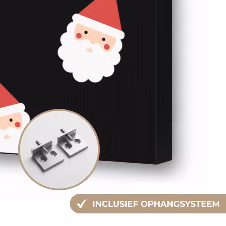 Art frame - Kerstman - Kerst - Zwart — 6