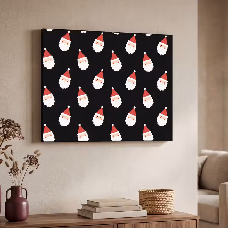 Art frame - Kerstman - Kerst - Zwart — 7