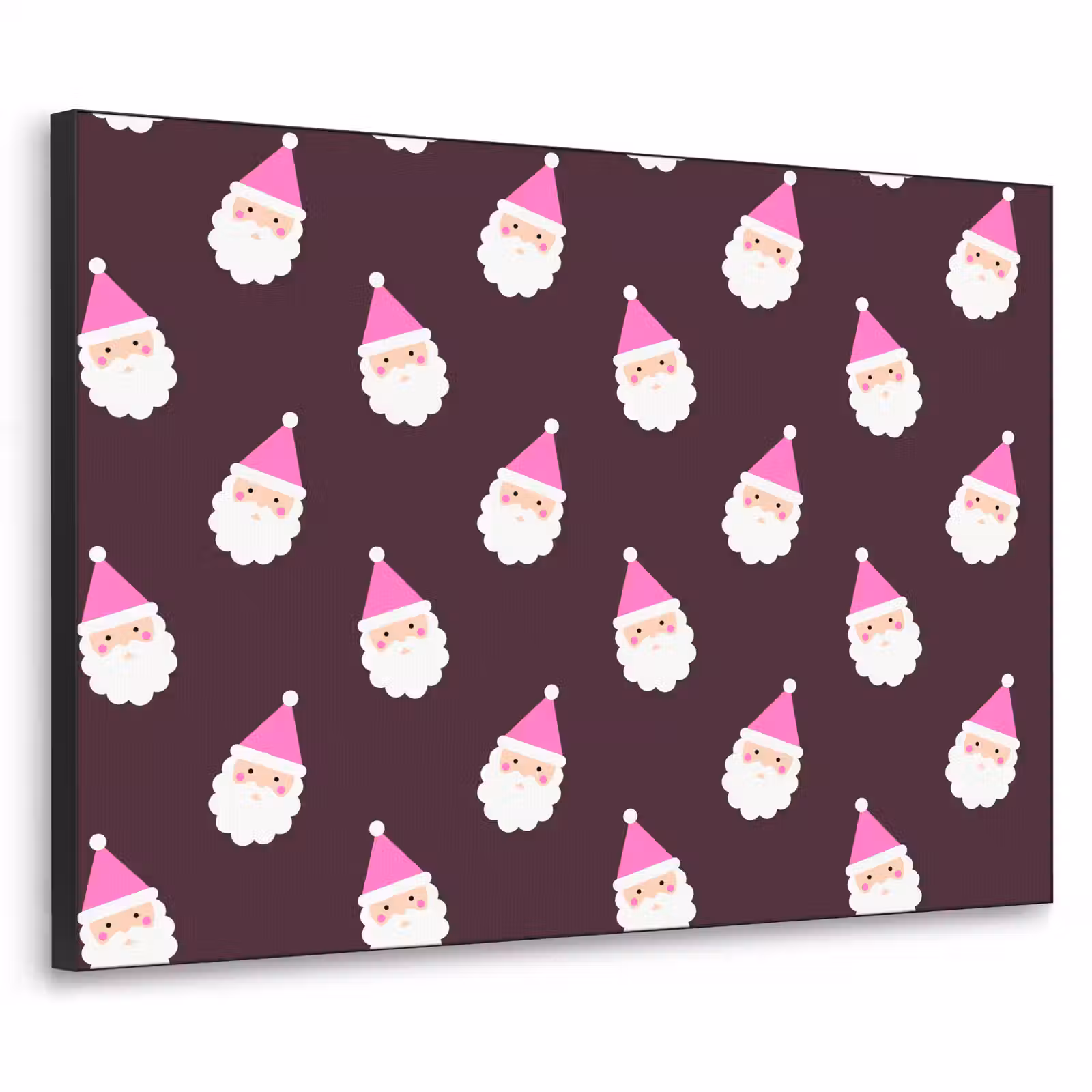 Art frame - Kerstman - Kerst - Roze - Burgundy — 1