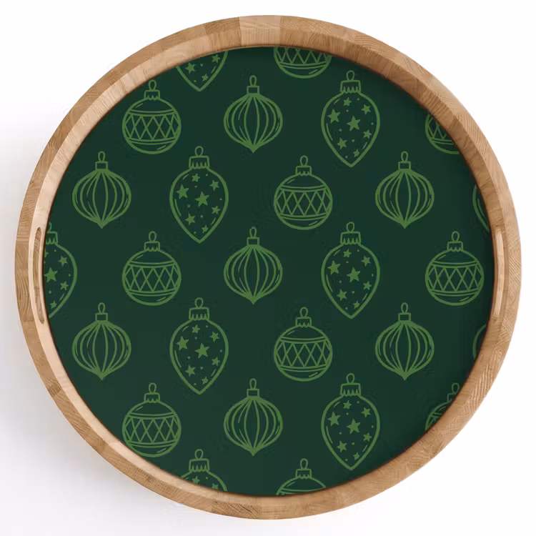 Dienblad - Kerstbal - Groen - Kerst — 1