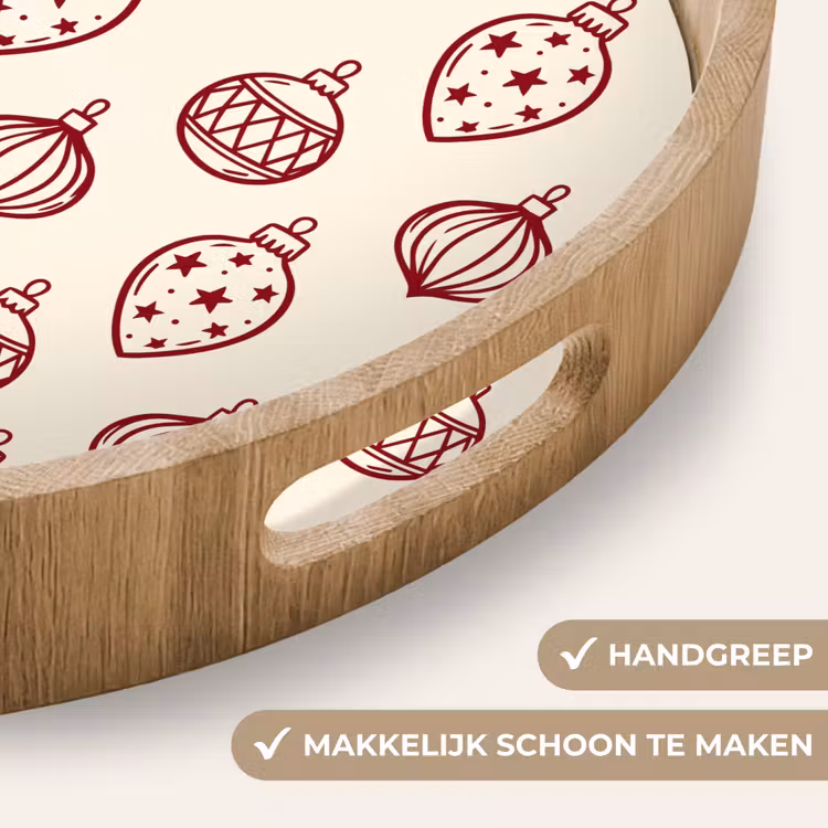 Dienblad - Kerstbal - Rood - Kerst — 5
