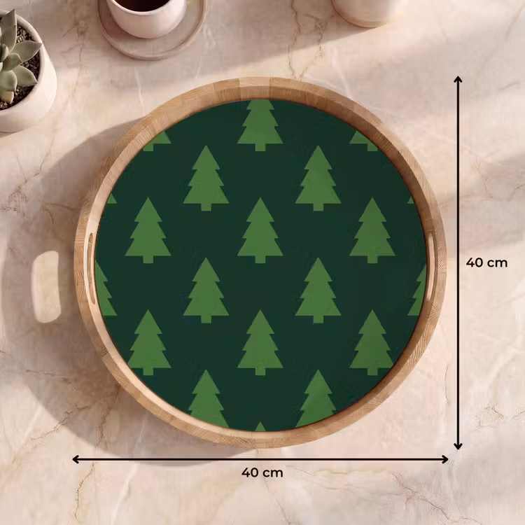 Dienblad - Kerstboom - Groen - Kerst — 9