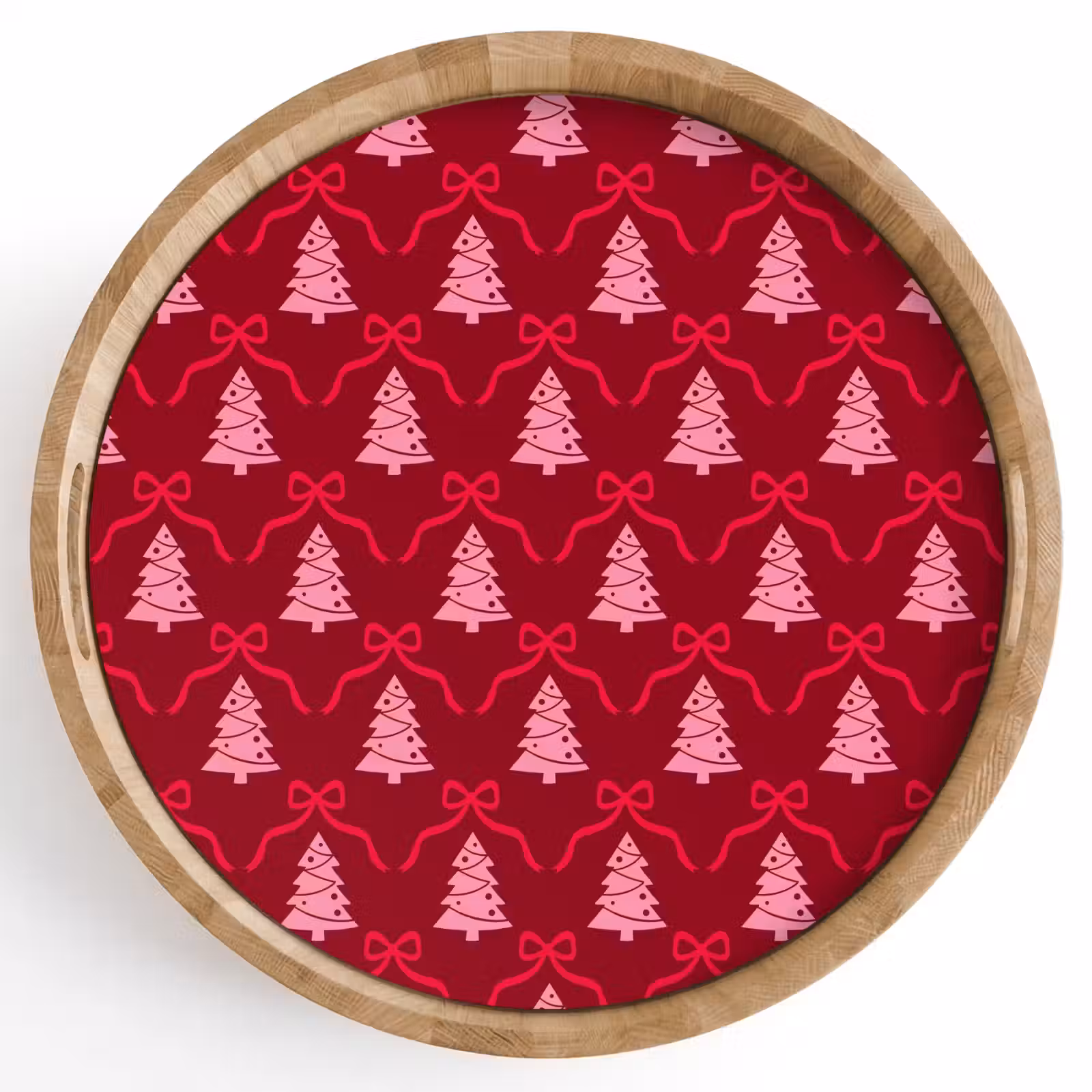 Dienblad - Strik - Rood - Roze - Kerst — 1