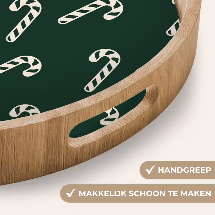 Dienblad - Kerst - Groen - Wit - Zuurstok — 5