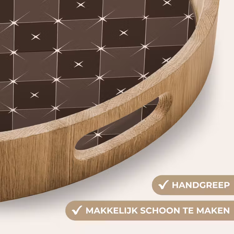 Dienblad - Ster - Bruin - Taupe - Kerst — 5