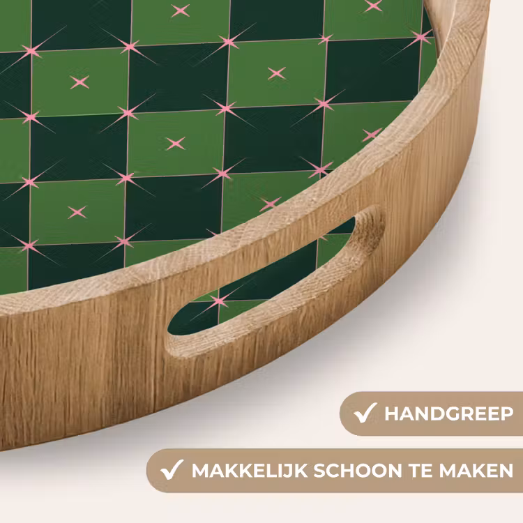 Dienblad - Ster - Groen - Roze - Kerst — 5