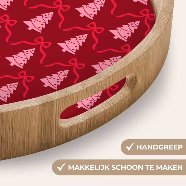 Dienblad - Strik - Rood - Roze - Kerst — 5