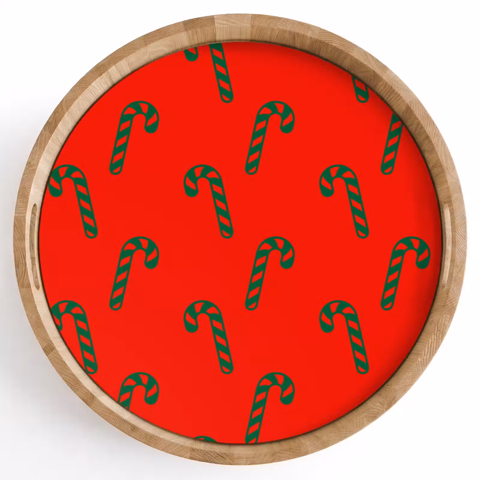 Dienblad - Kerst - Rood - Groen - Zuurstok — 1