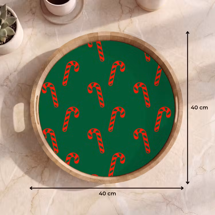 Dienblad - Kerst - Groen - Rood - Zuurstok — 9