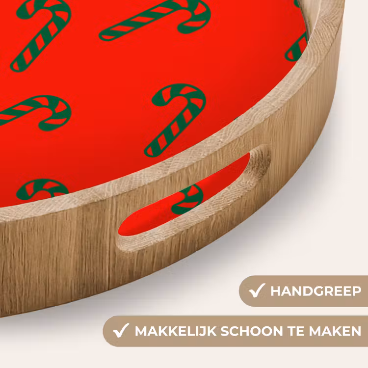 Dienblad - Kerst - Rood - Groen - Zuurstok — 5