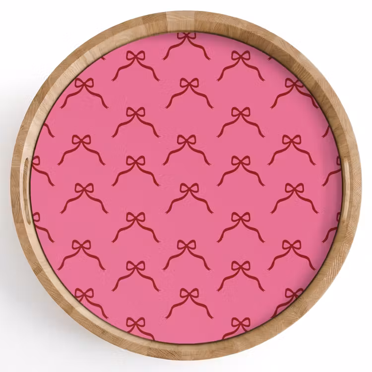 Dienblad - Strik - Rood - Roze - Kerst — 1