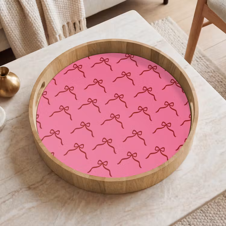 Dienblad - Strik - Rood - Roze - Kerst — 2