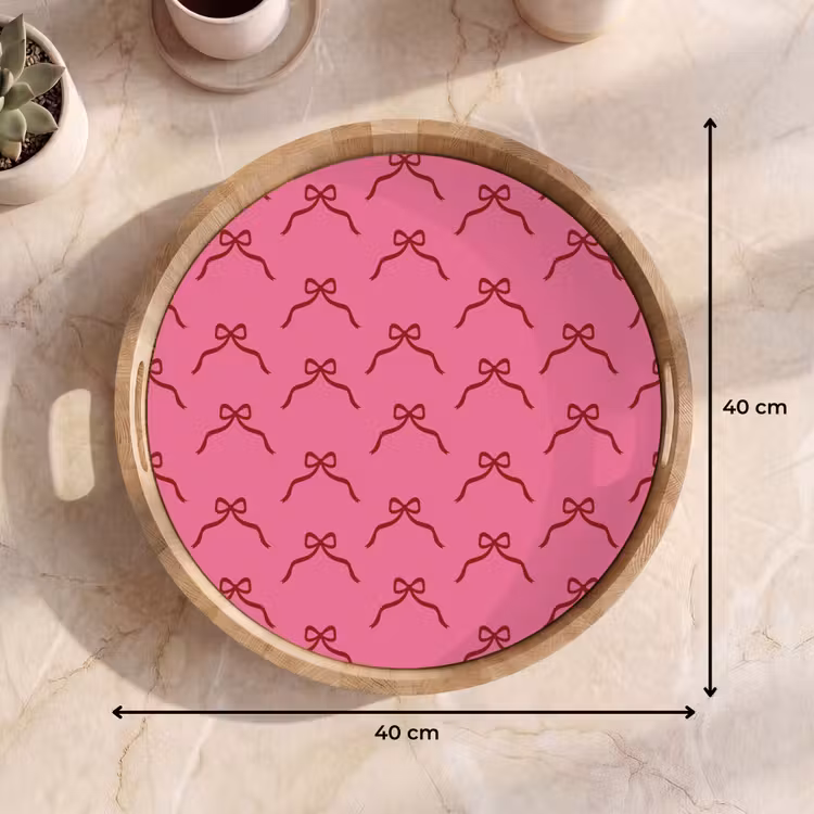 Dienblad - Strik - Rood - Roze - Kerst — 9