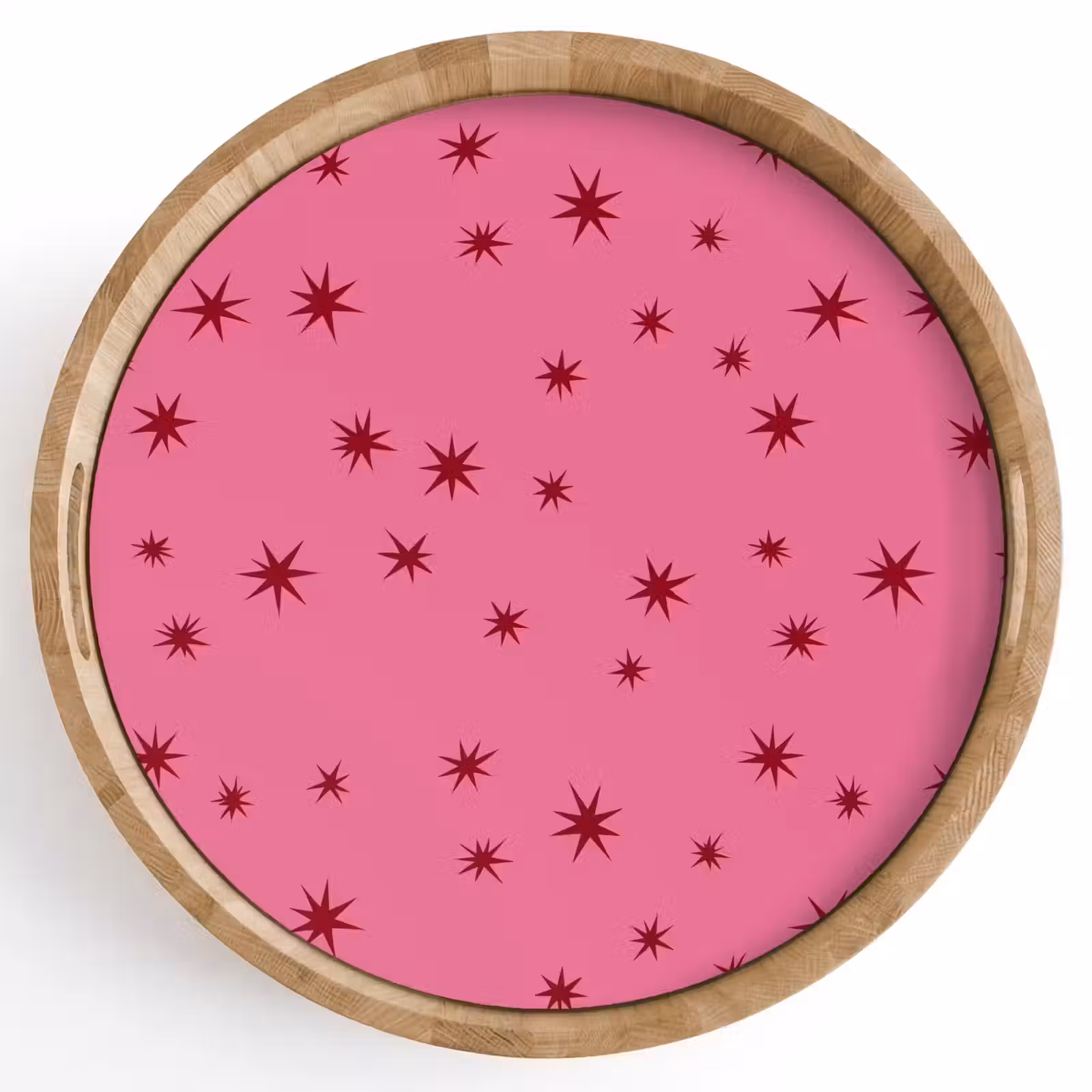 Dienblad - Kerst - Ster - Rood - Roze — 1