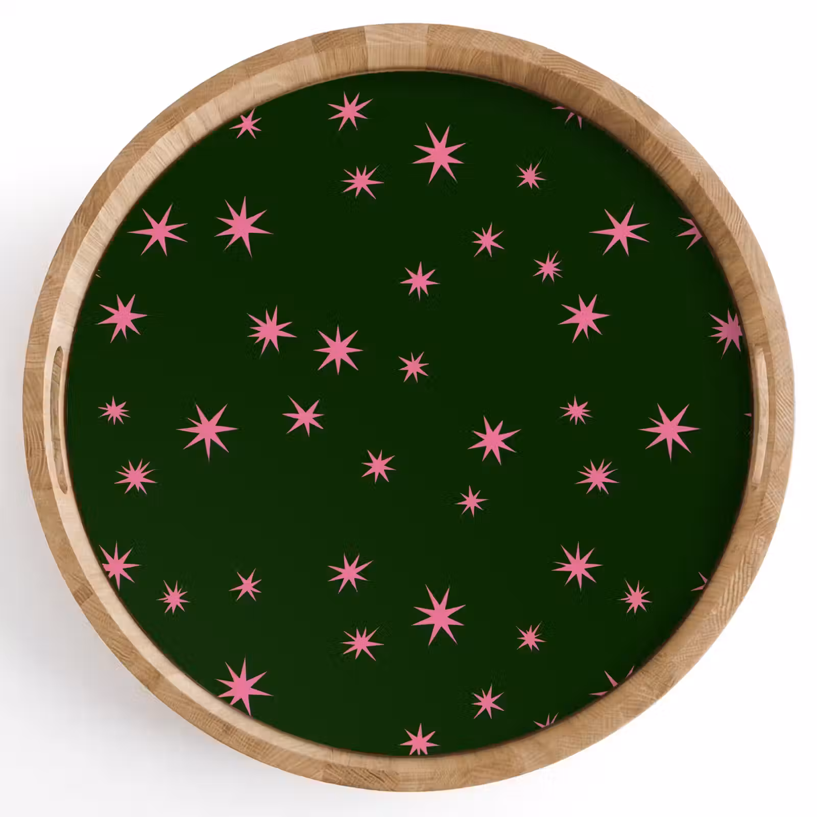 Dienblad - Ster - Roze - Groen - Kerst — 1