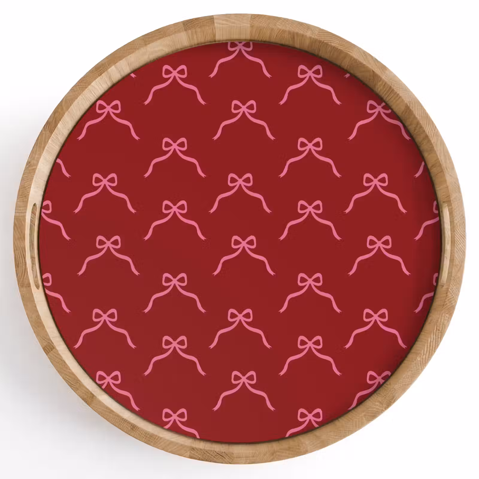 Dienblad - Strik - Kerst - Rood - Roze — 1