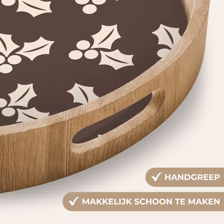 Dienblad - Hulst - Bruin - Kerst — 5