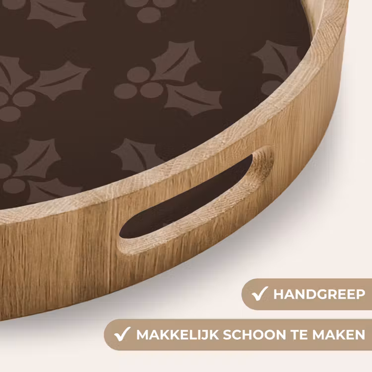 Dienblad - Kerst - Hulst - Bruin — 5