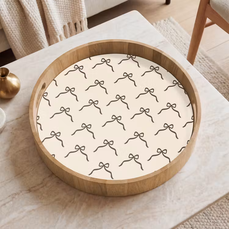 Dienblad - Kerst - Strik - Crème — 2