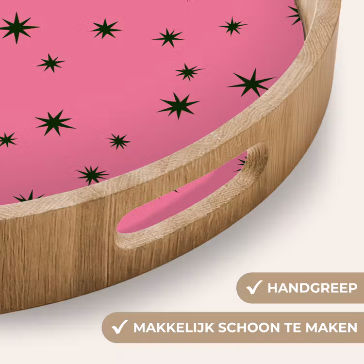 Dienblad - Ster - Groen - Roze - Kerst — 5