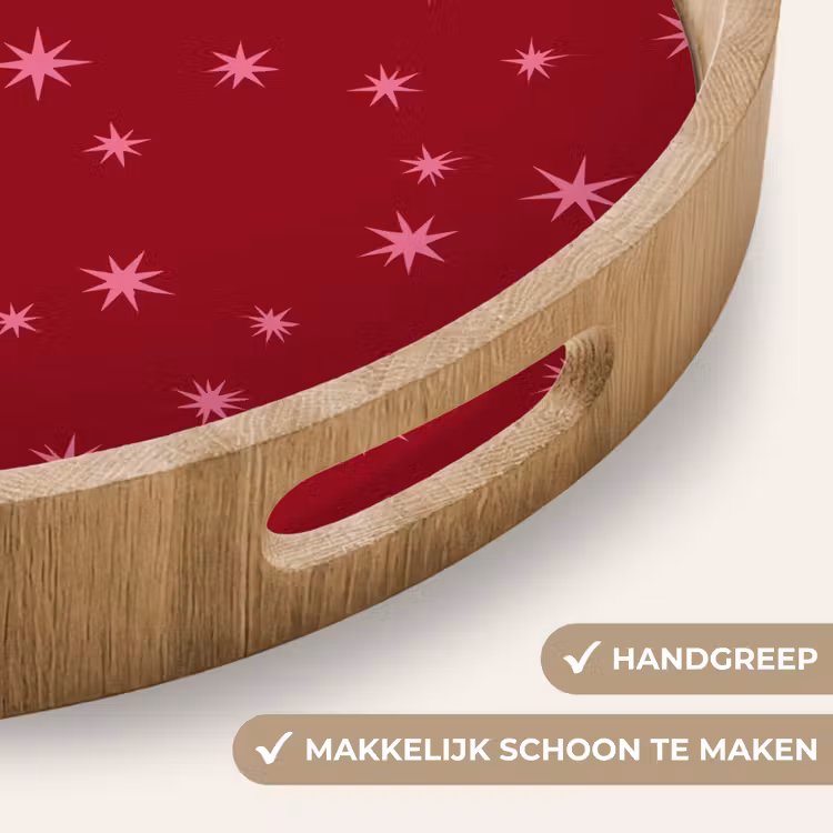 Dienblad - Ster - Roze - Kerst - Rood — 5