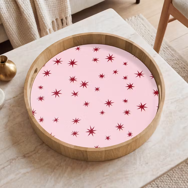 Dienblad - Ster - Roze - Rood — 2