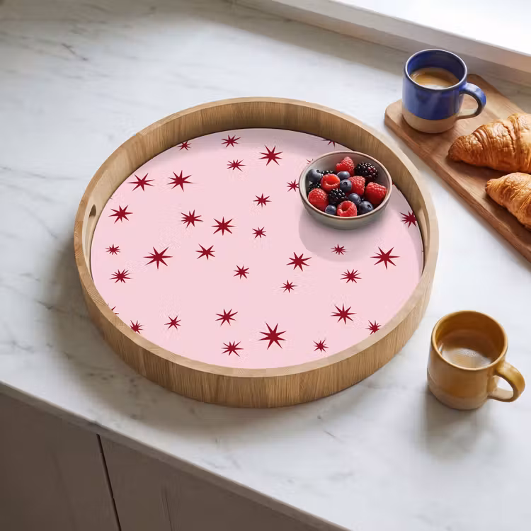 Dienblad - Ster - Roze - Rood — 4