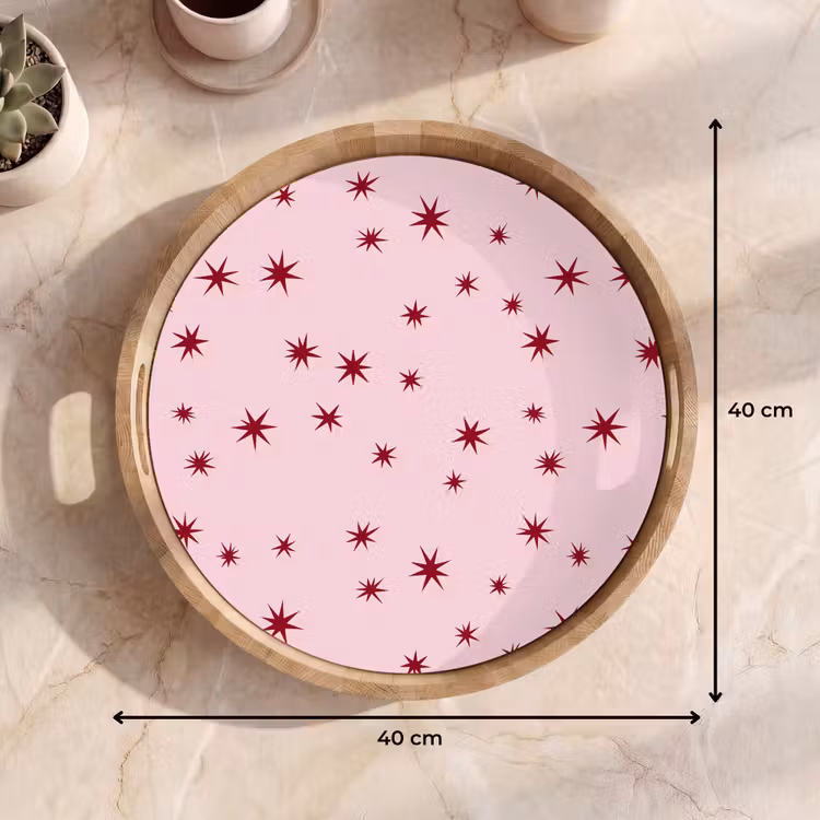 Dienblad - Ster - Roze - Rood — 9