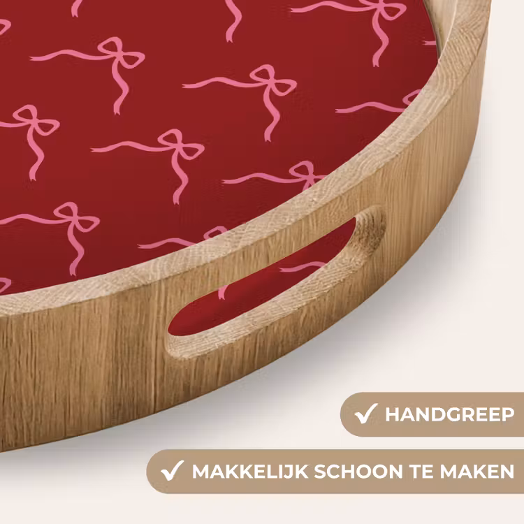 Dienblad - Strik - Kerst - Rood - Roze — 5