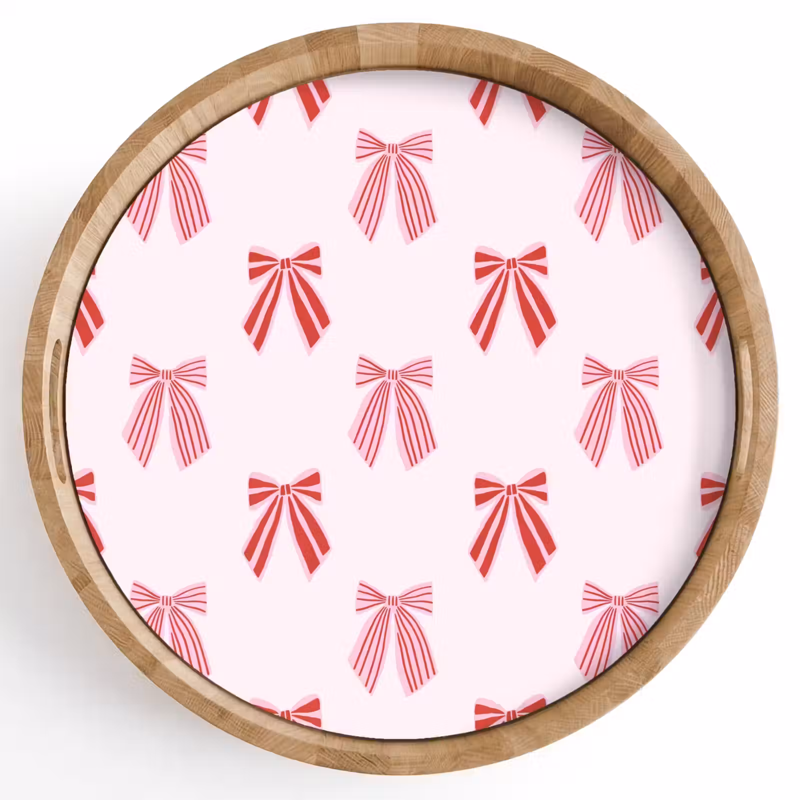 Dienblad - Strikken - Kerst - Roze - Rood — 1