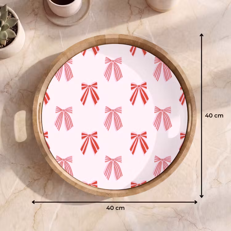 Dienblad - Strikken - Kerst - Roze - Rood — 9