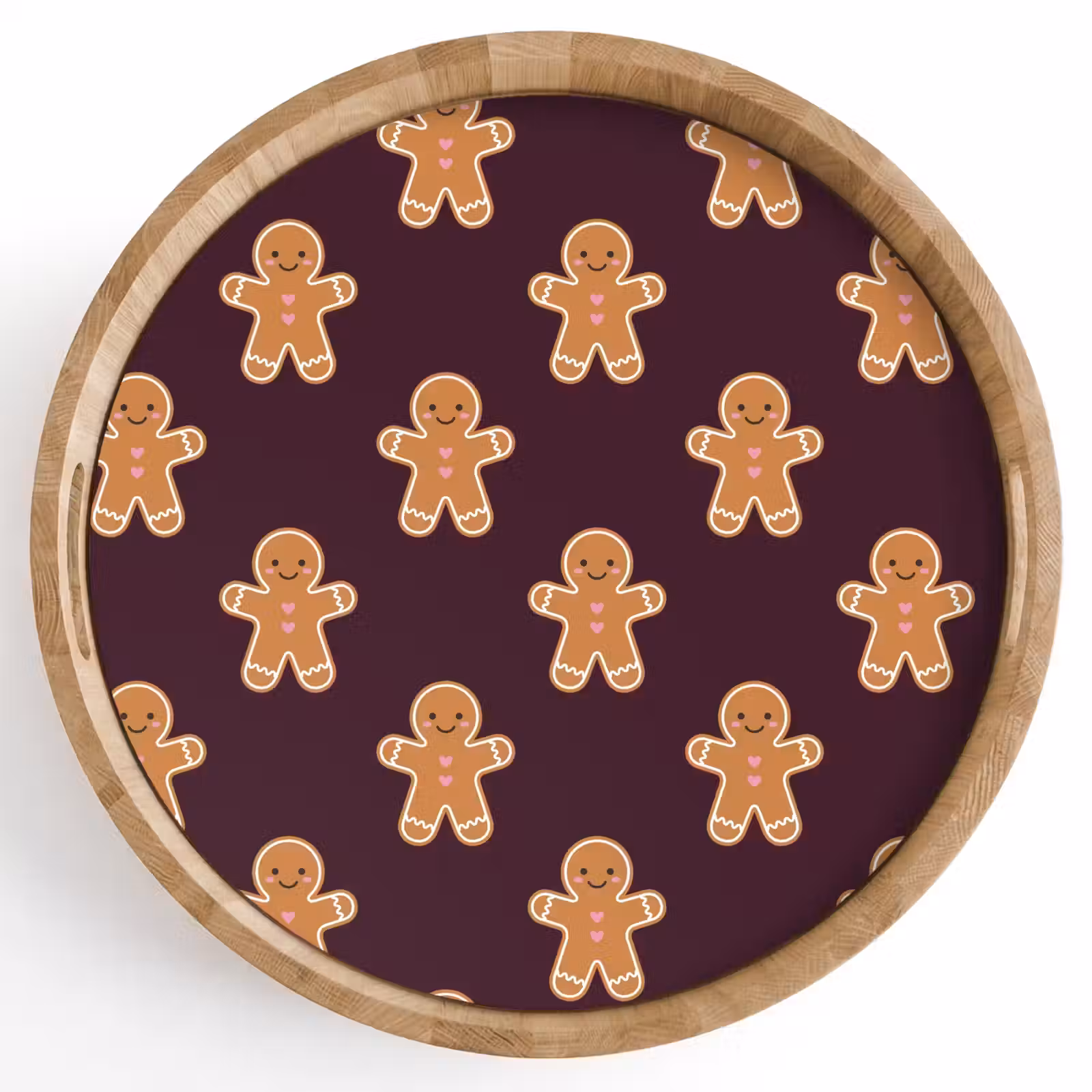 Dienblad - Peperkoek - Kerst - Burgundy — 1