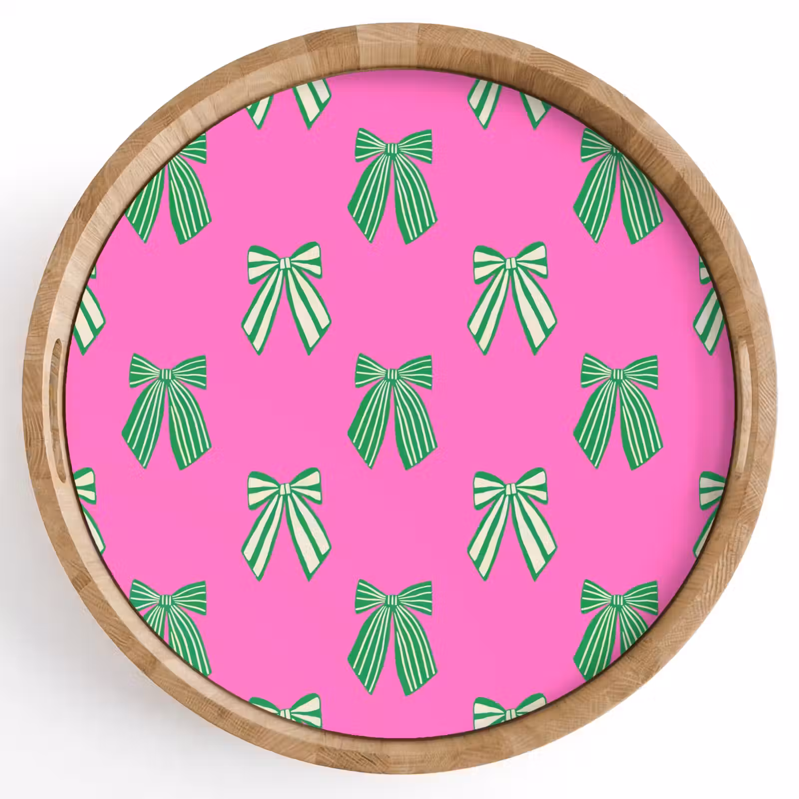 Dienblad - Strikken - Kerst - Neon - Roze - Groen — 1