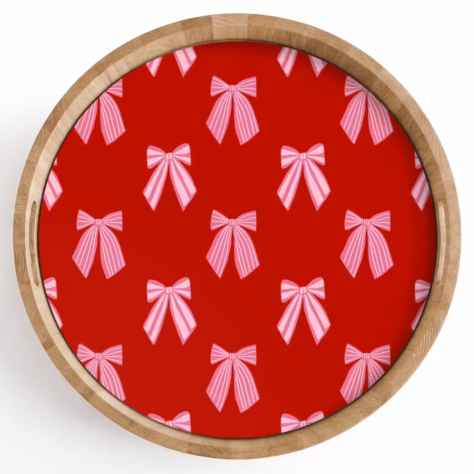 Dienblad - Strikken - Kerst - Rood - Roze — 1