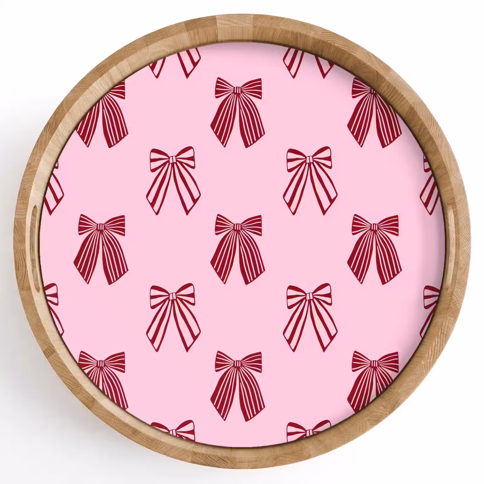 Dienblad - Strikken - Kerst - Roze - Burgundy — 1