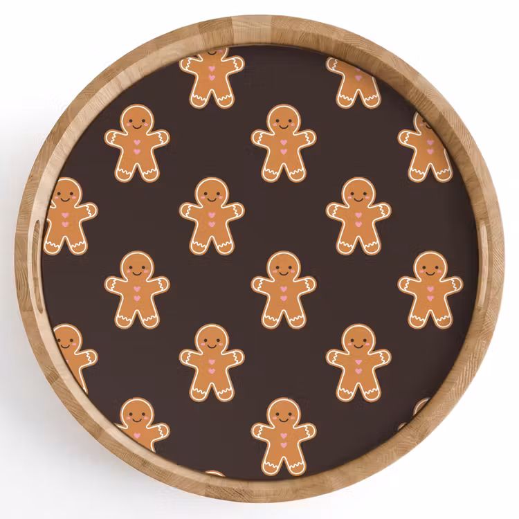 Dienblad - Peperkoek - Bruin - Kerst — 1