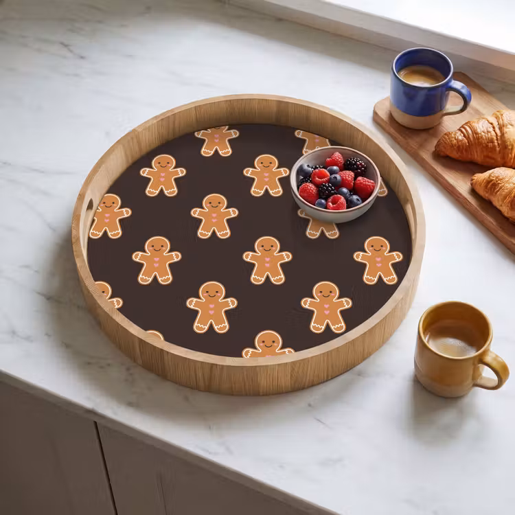 Dienblad - Peperkoek - Bruin - Kerst — 4