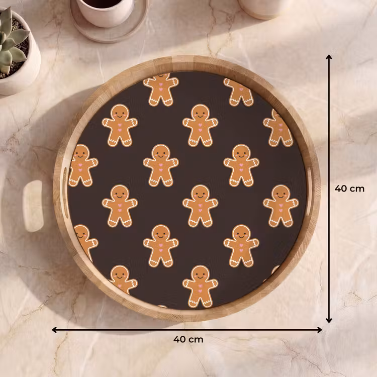Dienblad - Peperkoek - Bruin - Kerst — 9