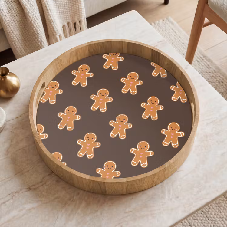 Dienblad - Peperkoek - Kerst - Bruin — 2
