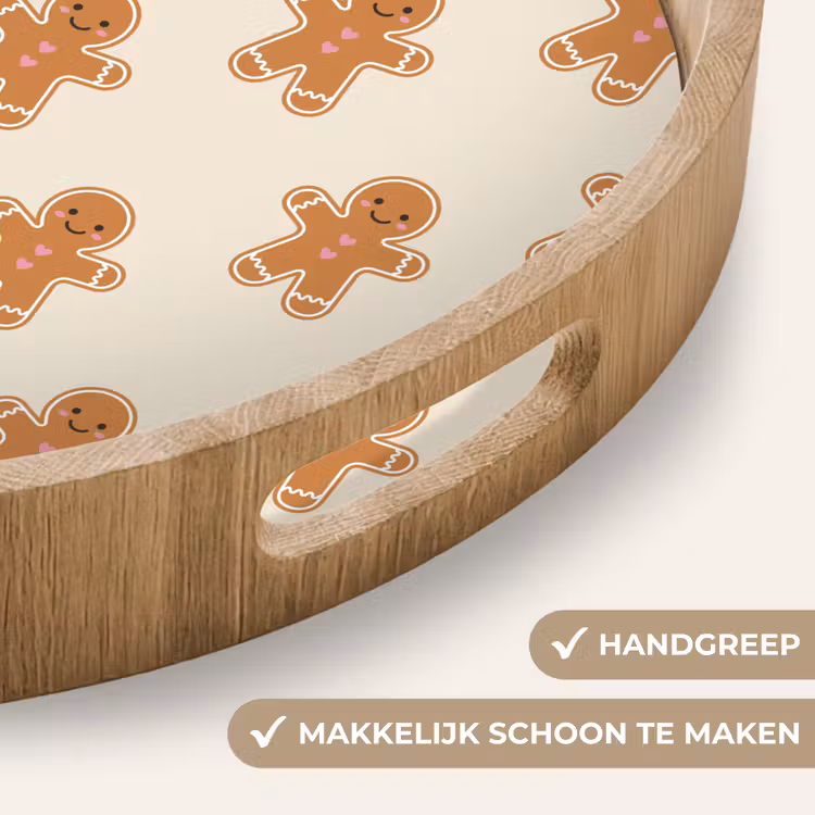 Dienblad - Peperkoek - Kerst - Crème — 5