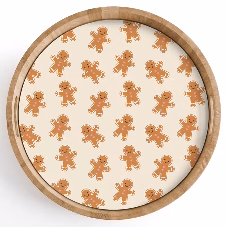 Dienblad - Peperkoek - Kerst - Crème — 1