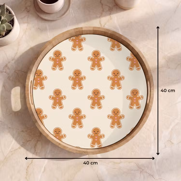 Dienblad - Peperkoek - Kerst - Crème — 9