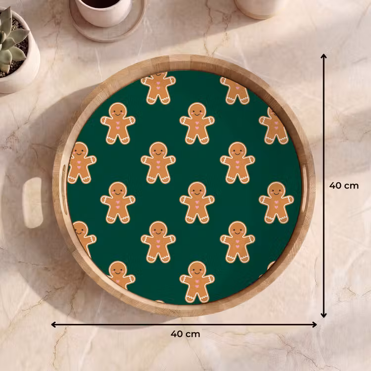 Dienblad - Peperkoek - Kerst - Groen — 9
