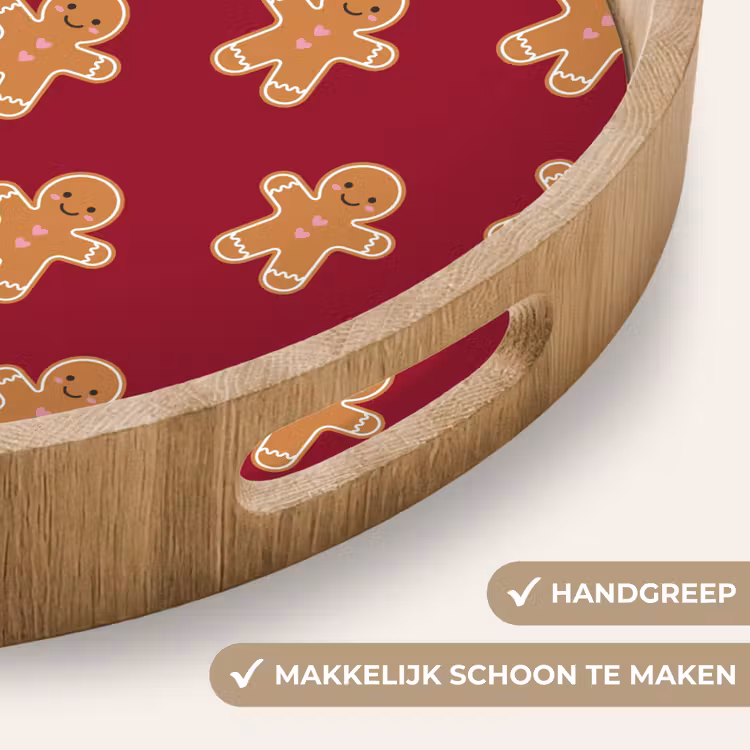 Dienblad - Peperkoek - Kerst - Rood — 5