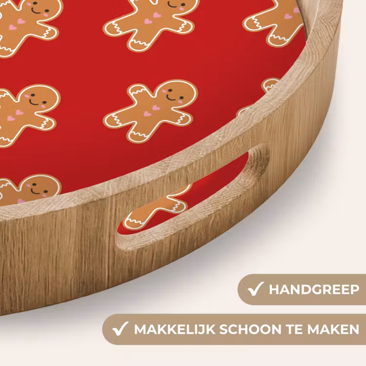 Dienblad - Peperkoek - Kerst -  Rood — 5