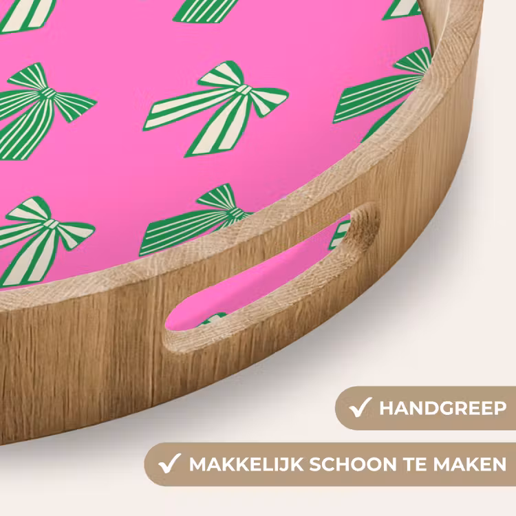 Dienblad - Strikken - Kerst - Neon - Roze - Groen — 5