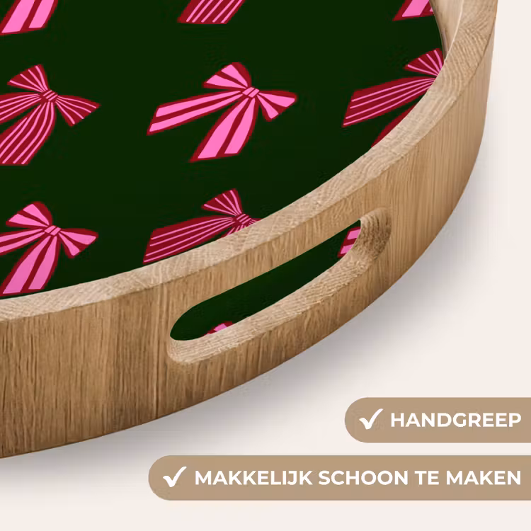 Dienblad - Strikken - Kerst - Roze - Groen — 5