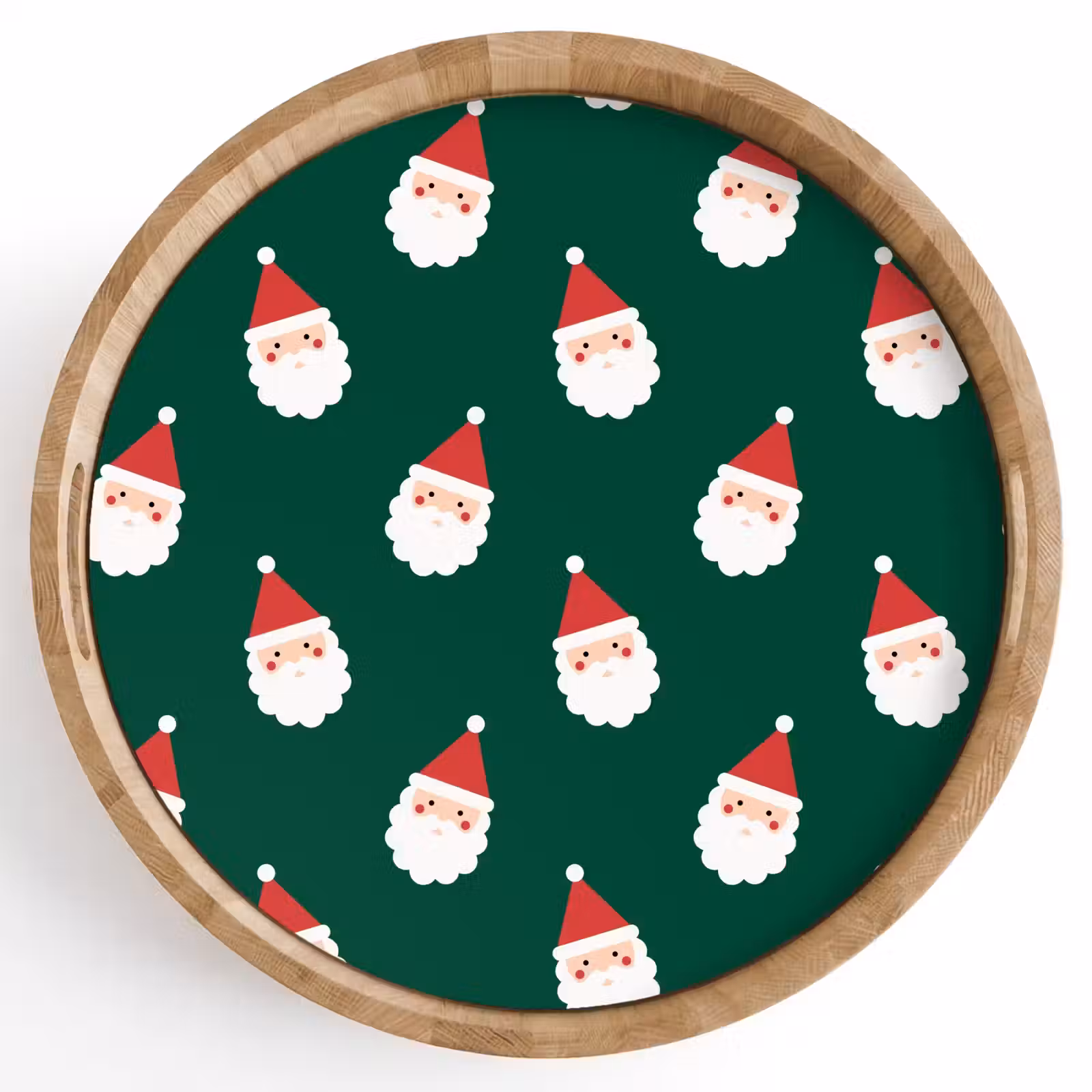 Dienblad - Kerstman - Kerst - Groen — 1